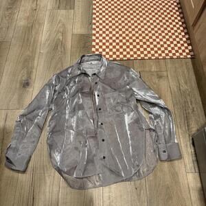 Reformation Iridescent Button-Up Shirt - Women's XS